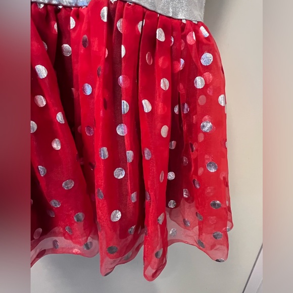 Disney Youth Girls Jumbo Big Bow Minnie Tutu Dress Red Black size 6 - Picture 4 of 8